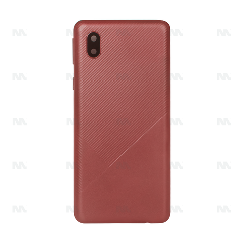 Vitre arrière pour Samsung Galaxy A01 Core A013F avec lentille rouge avec lentille OEM