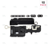 Haut-parleur et microphone Mesh Noir Compatible pour Apple iPhone 16 Plus (10 pièces)