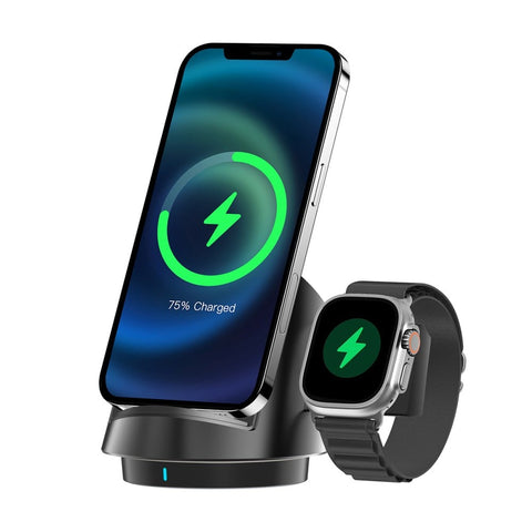 Support de charge rapide sans fil 3 en 1 Rixus RXWC57 Noir