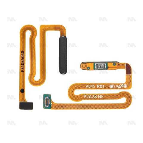 Nappe pour capteur d'empreintes digitales avec bouton d'alimentation - Noir, Original pour Samsung Galaxy A04s A047F