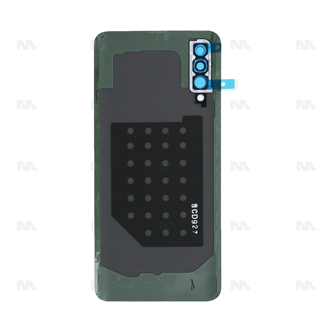 Vitre arrière pour Samsung Galaxy A30s A307F avec prisme pour objectif, blanc, OEM