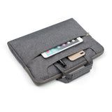 Housse pour ordinateur portable avec bandoulière 11, 12 pouces Gris