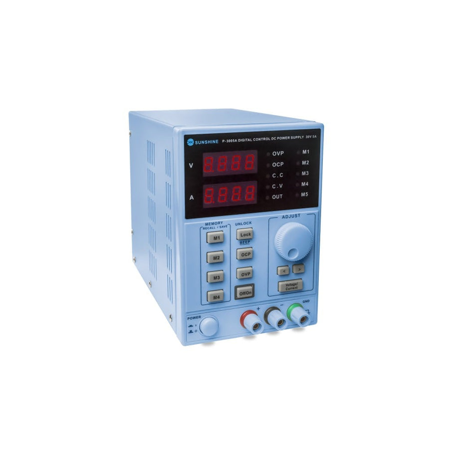Alimentation électrique CC à affichage numérique Sunshine P-3005A Bleu