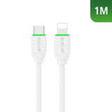 Câble USB-C vers Lightning à chargement rapide Rixus RXUC18L blanc