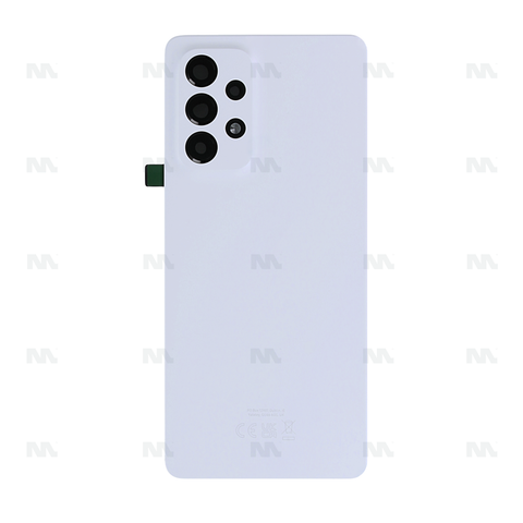 Vitre arrière pour Samsung Galaxy A53 5G A536B avec objectif, blanc génial, OEM
