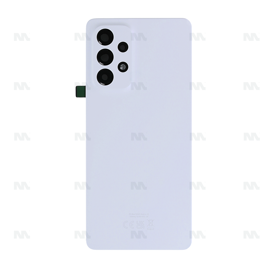 Vitre arrière pour Samsung Galaxy A53 5G A536B avec objectif, blanc génial, OEM