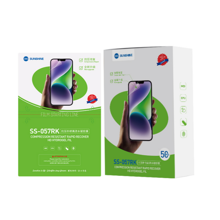Film hydrogel HD anti-stress à réparation instantanée Sunshine SS-057RK (50 pièces)