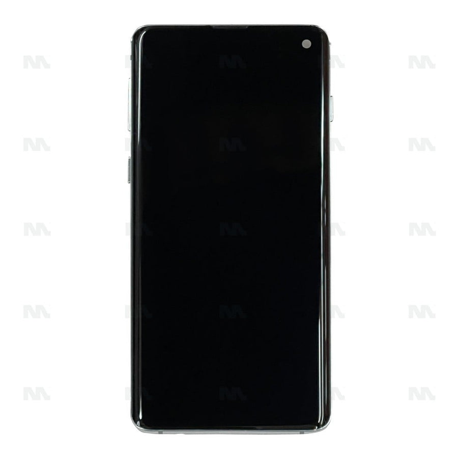 Chassis + Ecran OLED + Vitre pour Samsung Galaxy S10 G973F - Prism White