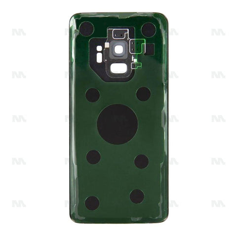 Vitre arrière pour Samsung Galaxy S9 G960F avec objectif - Noir nuit - OEM