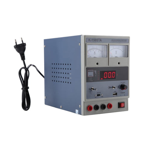 Alimentation stabilisée CC réglable K-1505TA pour équipement de maintenance 15 V 5 A