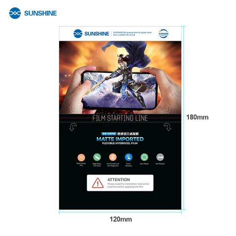 Film hydrogel mat importé Sunshine SS-057E (50 pièces)