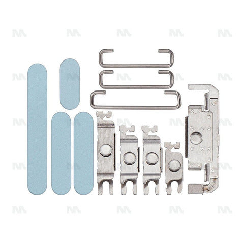 Ensemble de boutons latéraux bleu sarcelle compatible pour Apple iPhone 16 et 16 Plus (4 pièces)