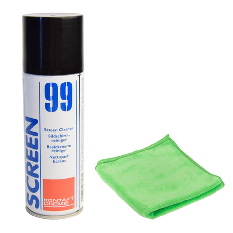 Nettoyant pour écran 99 Display Cleaner 200 ml avec chiffon en microfibre 40 x 40 cm (CFT-60327)