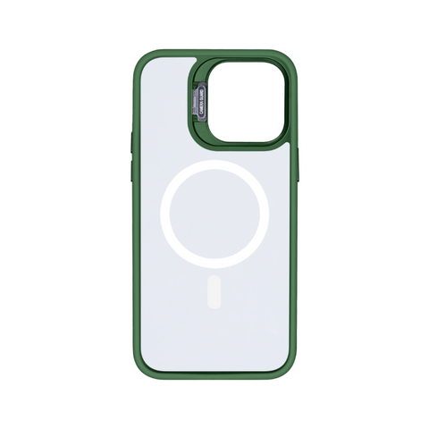 Étui Rixus Classic 03 avec MagSafe pour Apple iPhone 13 vert foncé