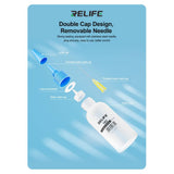 Bouteille en plastique vide pour alcool à flux RELIFE TB2 50 ml avec embout à aiguille
