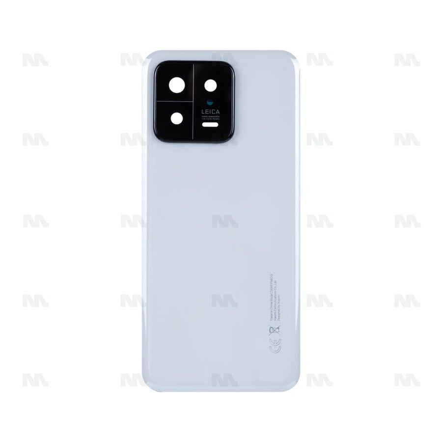 Vitre arrière pour Xiaomi 13 avec objectif blanc OEM