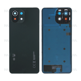 Vitre arrière pour Xiaomi Mi 11 Lite 5G avec objectif – Truffle Black – OEM