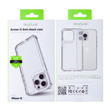 Étui antichoc Rixus Armor-X pour Apple iPhone 15 transparent