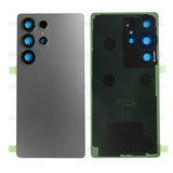 Vitre arrière pour Samsung Galaxy S25 Ultra S938B avec objectif – Gris titane – OEM
