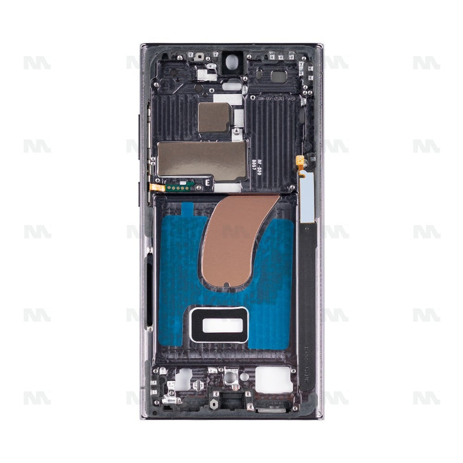 Cadre central pour Samsung Galaxy S23 Ultra S918B – Phantom Black – OEM