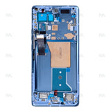 Chassis + Ecran Original Service Pack pour Motorola Edge 40 Pro / Moto X40 - Bleu lunaire