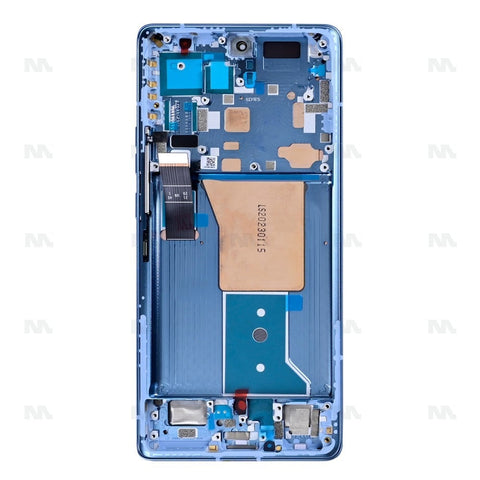 Chassis + Ecran Original Service Pack pour Motorola Edge 40 Pro / Moto X40 - Bleu lunaire