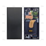 Chassis + Ecran Officiel Service Pack + Vitre pour Samsung Galaxy S23 Ultra S918B - Phantom Black