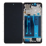 Chassis + Ecran Officiel Service Pack + Vitre pour Motorola G84 5G - Noir