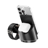 Support de charge rapide sans fil 3 en 1 Rixus RXWC57 Noir