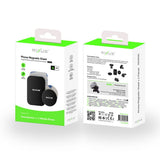 Feuille magnétique pour téléphone Rixus RXHM25, 4 sets, noir