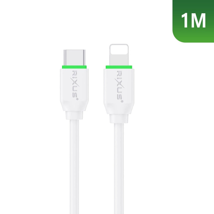 Série de câbles rapides Rixus RX2022S pour USB-C vers Lightning (présentoir de comptoir)