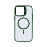 Étui Rixus Classic 03 avec MagSafe pour Apple iPhone 13 vert foncé