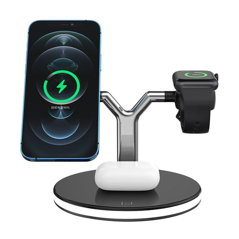 Station de recharge sans fil 3 en 1 Rixus RXWC40 pour Apple iPhone série 12
