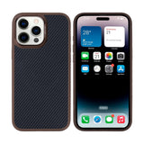 Coque Mag Carbon avec MagSafe pour Apple iPhone 15 Pro Max - Marron