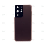 Vitre arrière pour Samsung Galaxy S21 Ultra 5G G998B avec objectif Phantom Brown OEM