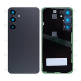 Vitre arrière pour Samsung Galaxy S24 S921B avec objectif, noir onyx, OEM