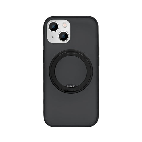Coque Rixus SnapGrip 360 avec Anneau Support pour Apple iPhone 15 - Noir