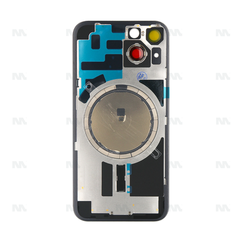 Vitre Arrière sans NFC pour Apple iPhone 14, cadre d'appareil photo agrandi Bleu Compatible