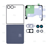 Ensemble de coques arrière Samsung Galaxy Z Flip7 F741B avec lentille rouge corail OEM