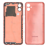 Vitre arrière pour Samsung Galaxy A04e A042F avec lentille cuivrée OEM
