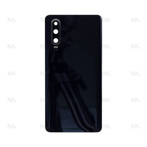 Vitre arrière pour Huawei P30 avec objectif - Noir - OEM