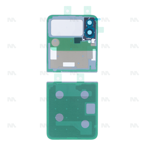 Vitre arrière pour Samsung Galaxy Z Flip4 5G F721B avec objectif kaki OEM