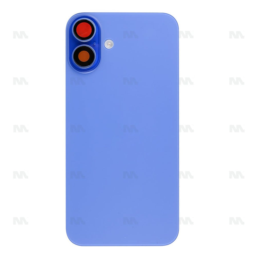 Vitre arrière avec NFC (Grand contour caméra) Compatible pour Apple iPhone 16 - Outremer