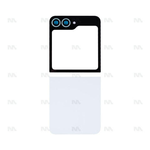 Kit de coques arrière avec lentille blanche EM pour Samsung Galaxy Z Flip6 F741B