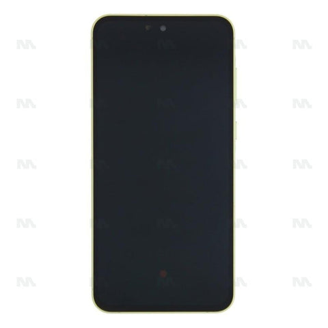 Chassis + Ecran Officiel Service Pack + Vitre pour Samsung Galaxy A55 A556B Lemon