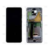Chassis + Ecran Officiel Service Pack + Vitre pour Samsung Galaxy S20 Ultra G988B - Cloud White