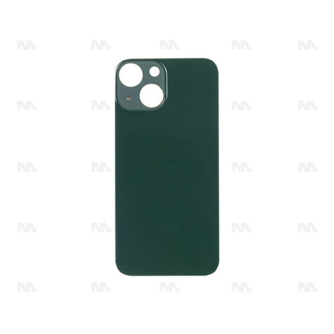 Vitre Arrière Grand Trou Compatible pour Apple iPhone 13 Mini - Vert