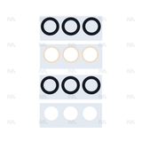 Ensemble de caches pour objectif d'appareil photo pour Samsung Galaxy S22 S901B (3 pièces) Compatible