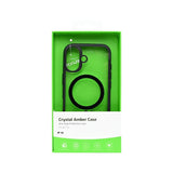 Coque Rixus Crystal Amber pour Apple iPhone 16 - Noir