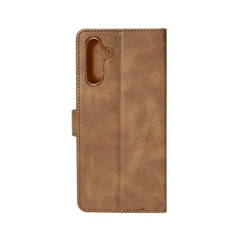 Rixus Bookcase pour Samsung Galaxy A24 4G Marron clair